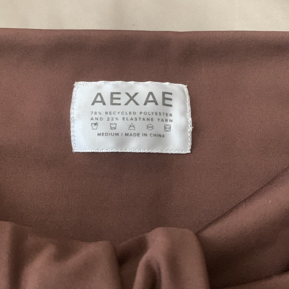 AEXAE Brown Wrap Tie Bikini Top - Picture 3 of 4